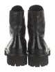 Freda Salvador Embossed Leather Animal Print Combat Boots