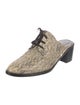 Freda Salvador Snakeskin Printed Mules