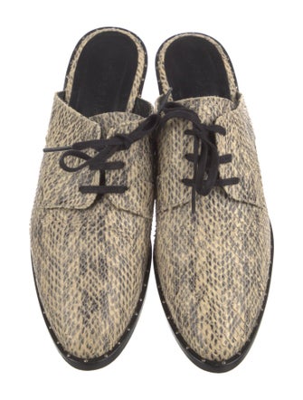 Freda Salvador Snakeskin Printed Mules