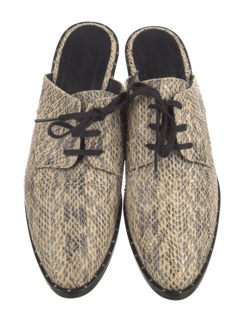 Freda Salvador Snakeskin Printed Mules