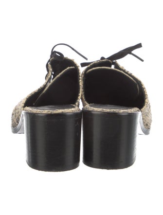 Freda Salvador Snakeskin Printed Mules