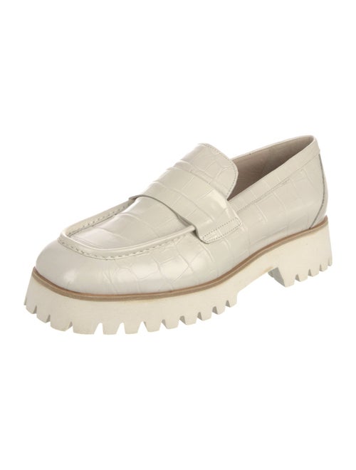 Freda Salvador Embossed Leather Loafers