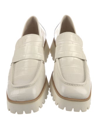 Freda Salvador Embossed Leather Loafers