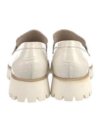 Freda Salvador Embossed Leather Loafers