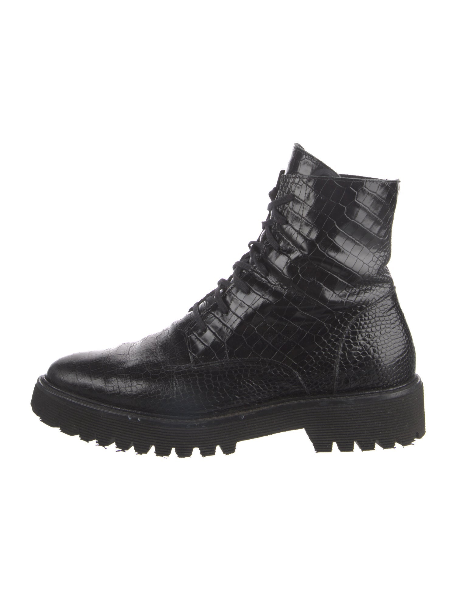 Freda Salvador Leather Combat Boots