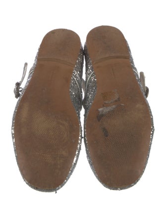 Freda Salvador Glitter Animal Print Mary Jane Flats