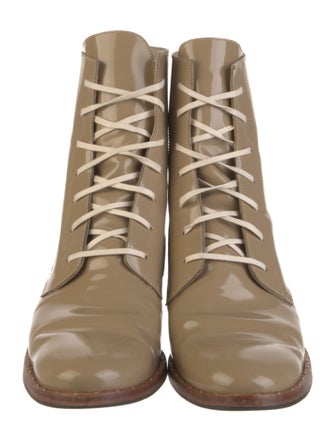 Freda Salvador Patent Leather Combat Boots