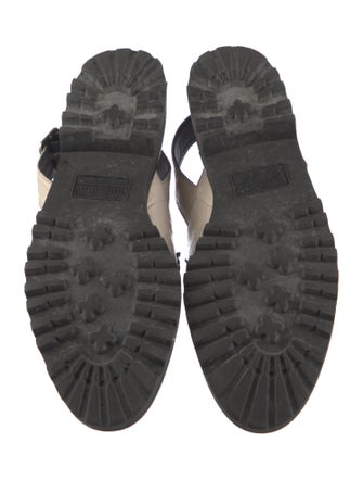 Freda Salvador GG Embossed Leather Slingback Flats