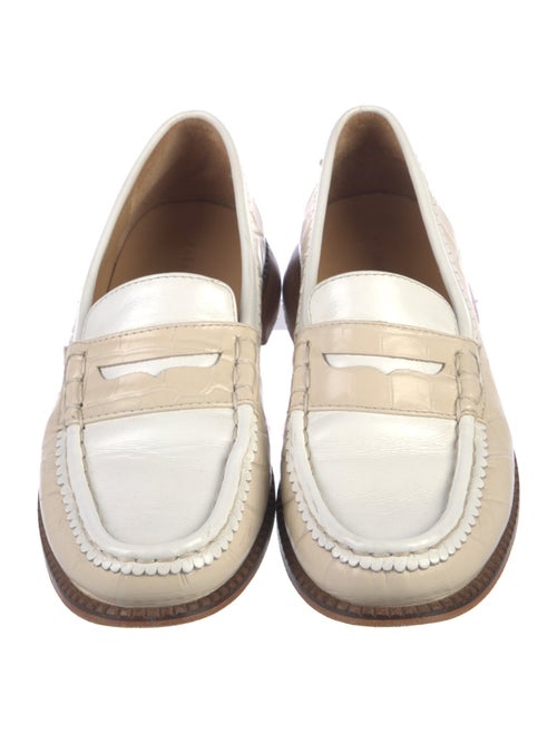 Freda Salvador Embossed Leather Loafers