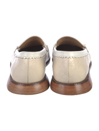 Freda Salvador Embossed Leather Loafers