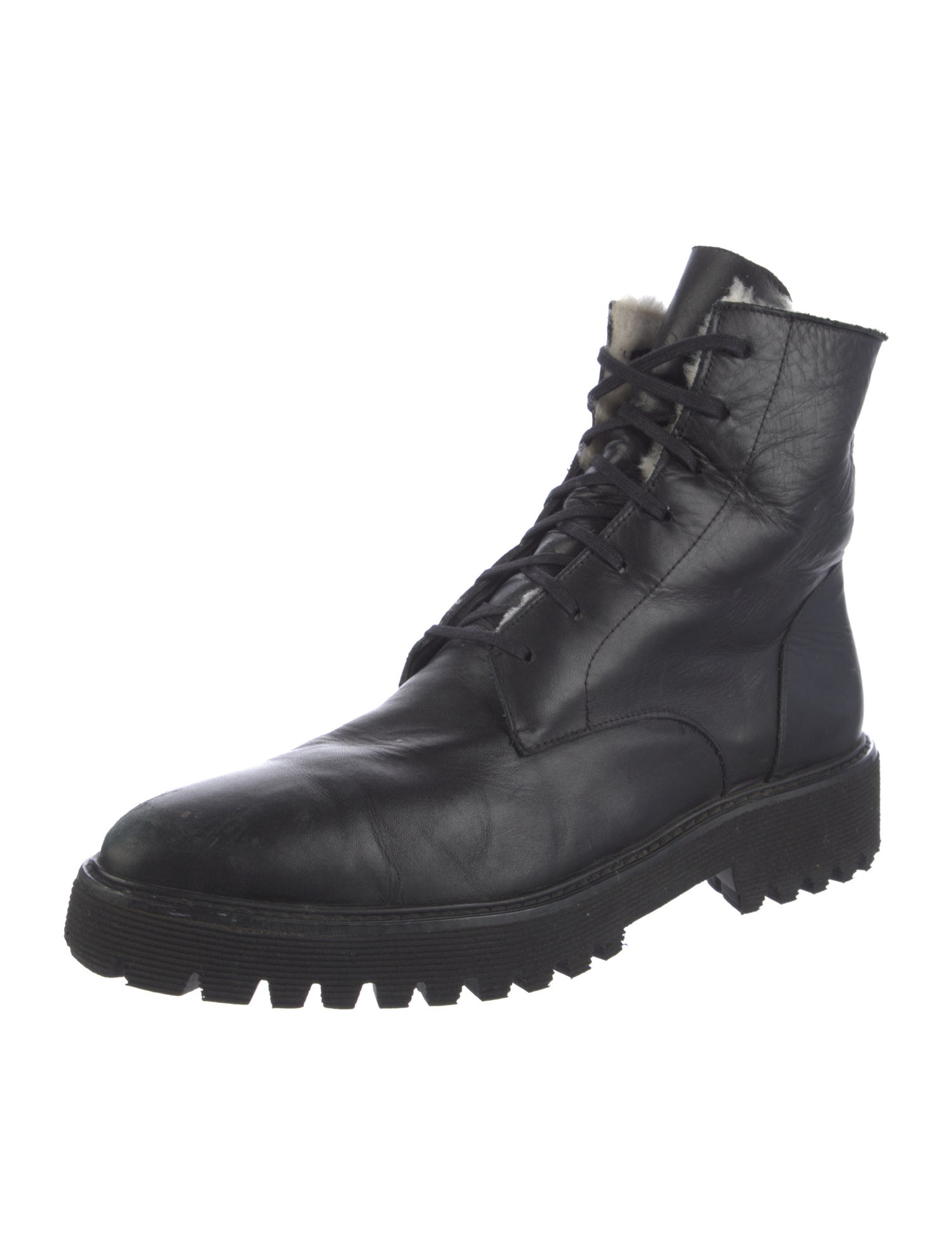 Freda Salvador Leather Combat Boots