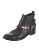 Freda Salvador Leather Chain-Link Accents Chelsea Boots