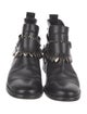 Freda Salvador Leather Chain-Link Accents Chelsea Boots