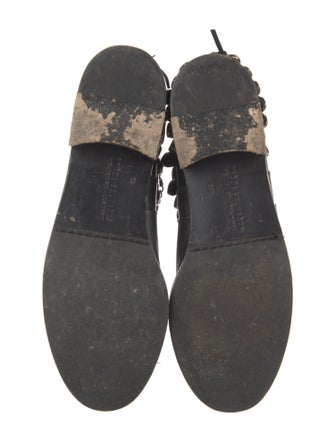 Freda Salvador Leather Chain-Link Accents Chelsea Boots