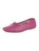 Freda Salvador Leather Bow Accents Ballet Flats