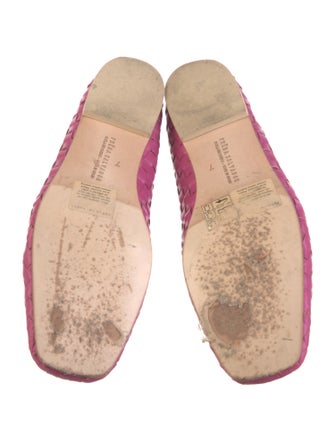 Freda Salvador Leather Bow Accents Ballet Flats