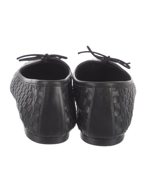 Freda Salvador Leather Bow Accents Ballet Flats