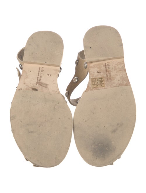 Freda Salvador Suede Studded Accents Gladiator Sandals