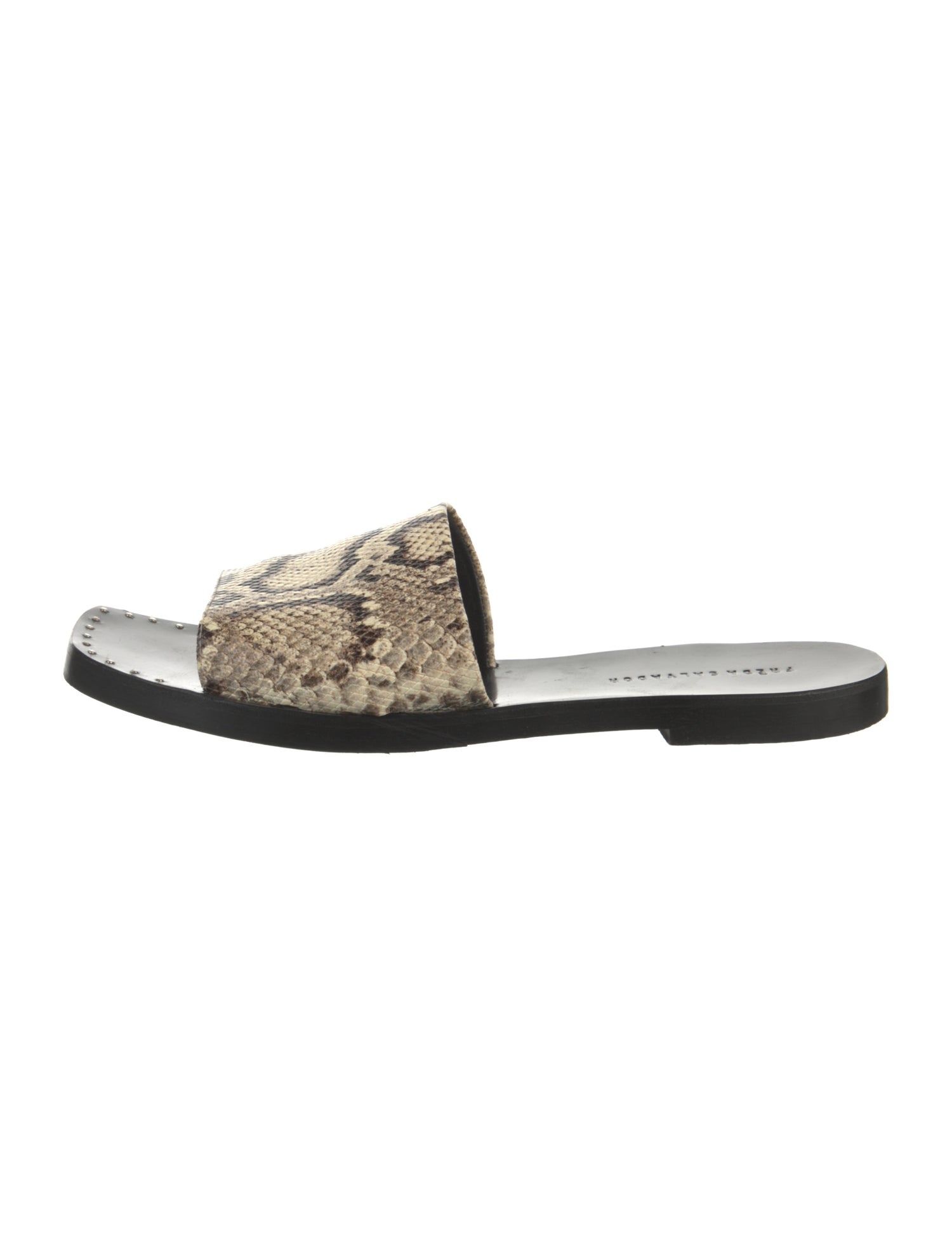Freda Salvador Snakeskin Animal Print Slides