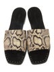 Freda Salvador Snakeskin Animal Print Slides
