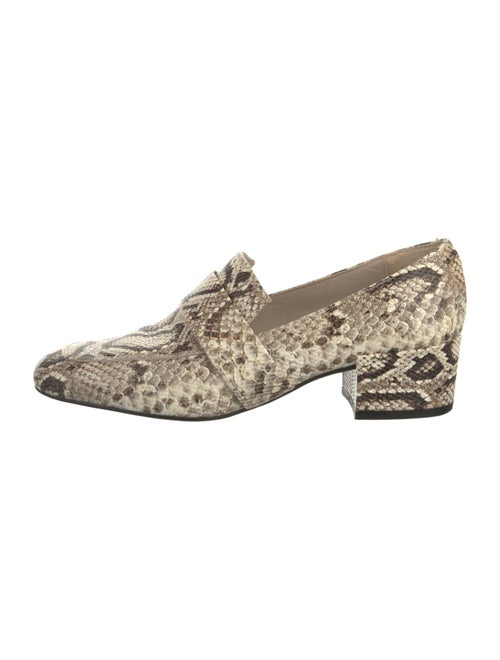 Freda Salvador Embossed Leather Animal Print Pumps
