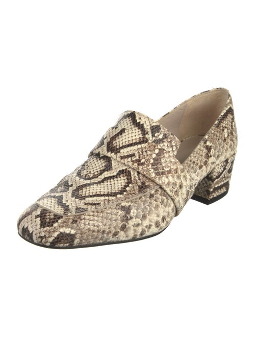 Freda Salvador Embossed Leather Animal Print Pumps