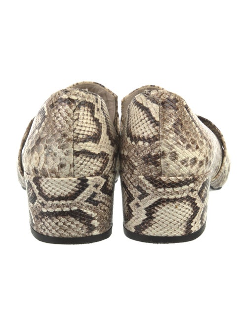 Freda Salvador Embossed Leather Animal Print Pumps