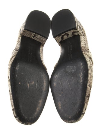 Freda Salvador Embossed Leather Animal Print Pumps