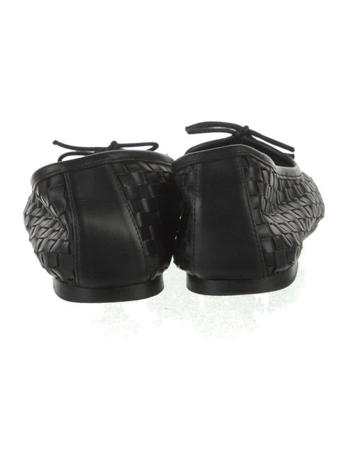 Freda Salvador Leather Bow Accents Ballet Flats