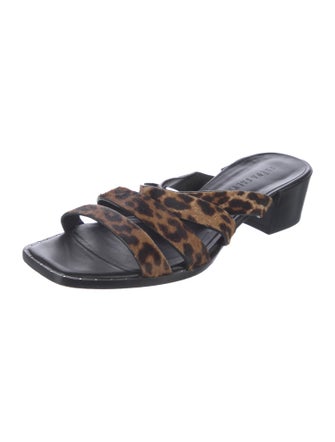 Freda Salvador Ponyhair Animal Print Slides