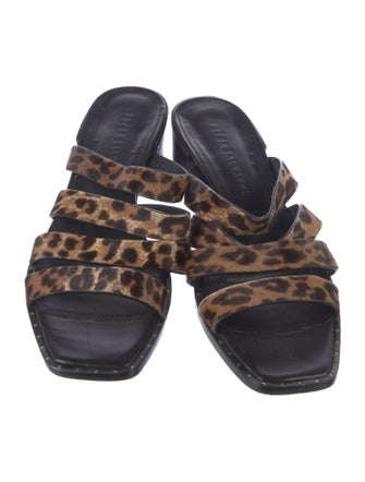 Freda Salvador Ponyhair Animal Print Slides