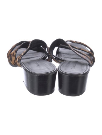 Freda Salvador Ponyhair Animal Print Slides