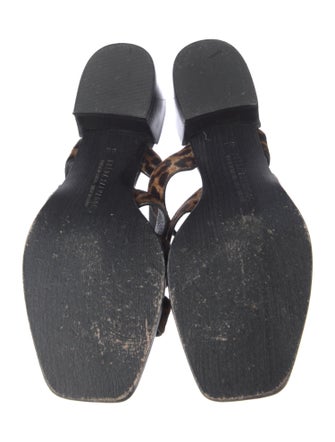 Freda Salvador Ponyhair Animal Print Slides