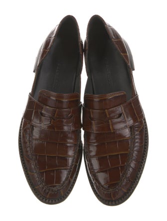 Freda Salvador Crocodile D'Orsay Flats