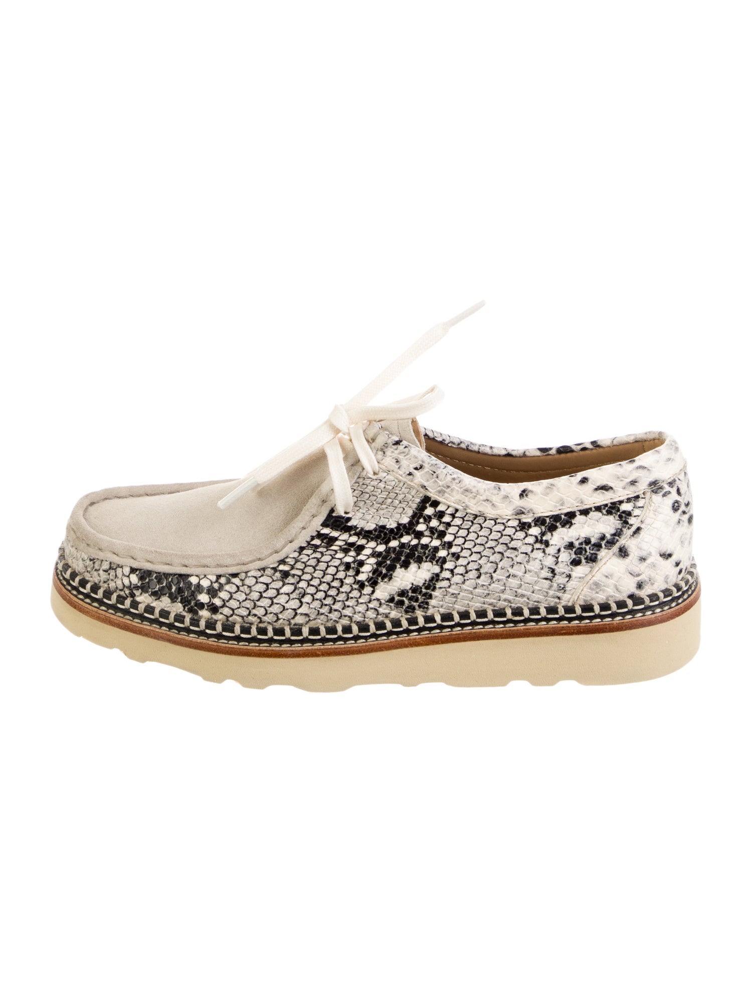 Freda Salvador Leather Animal Print Espadrille Sneakers