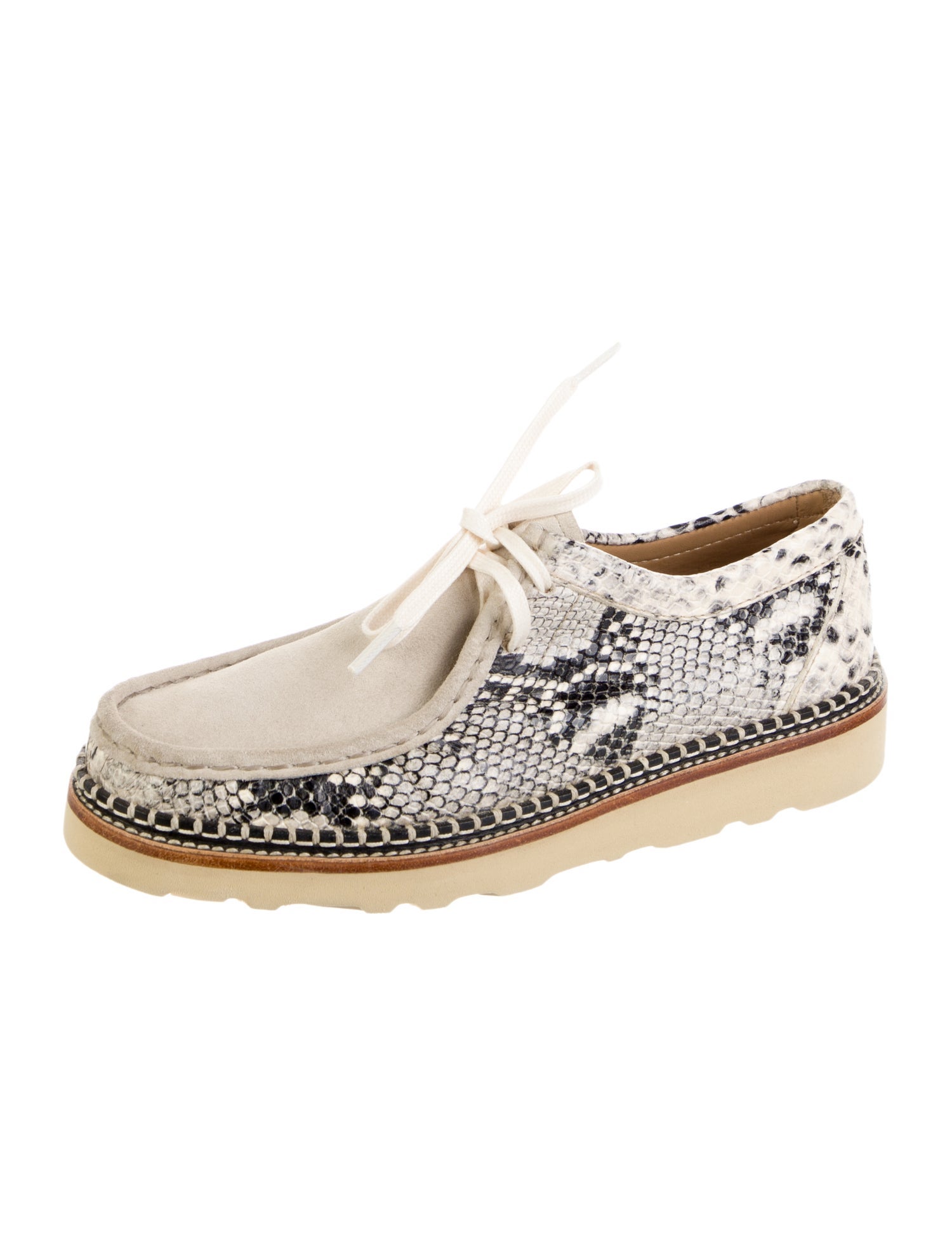 Freda Salvador Leather Animal Print Espadrille Sneakers