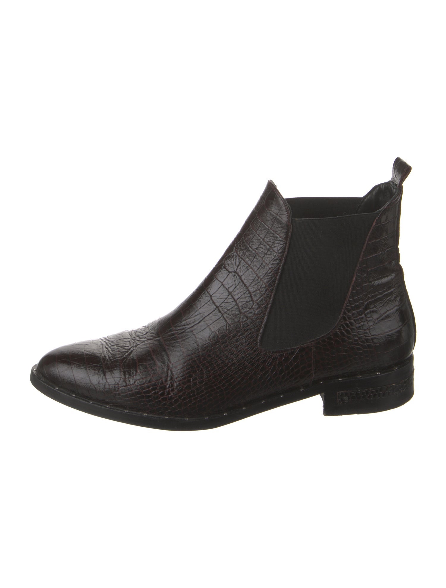 Freda Salvador Embossed Leather Chelsea Boots