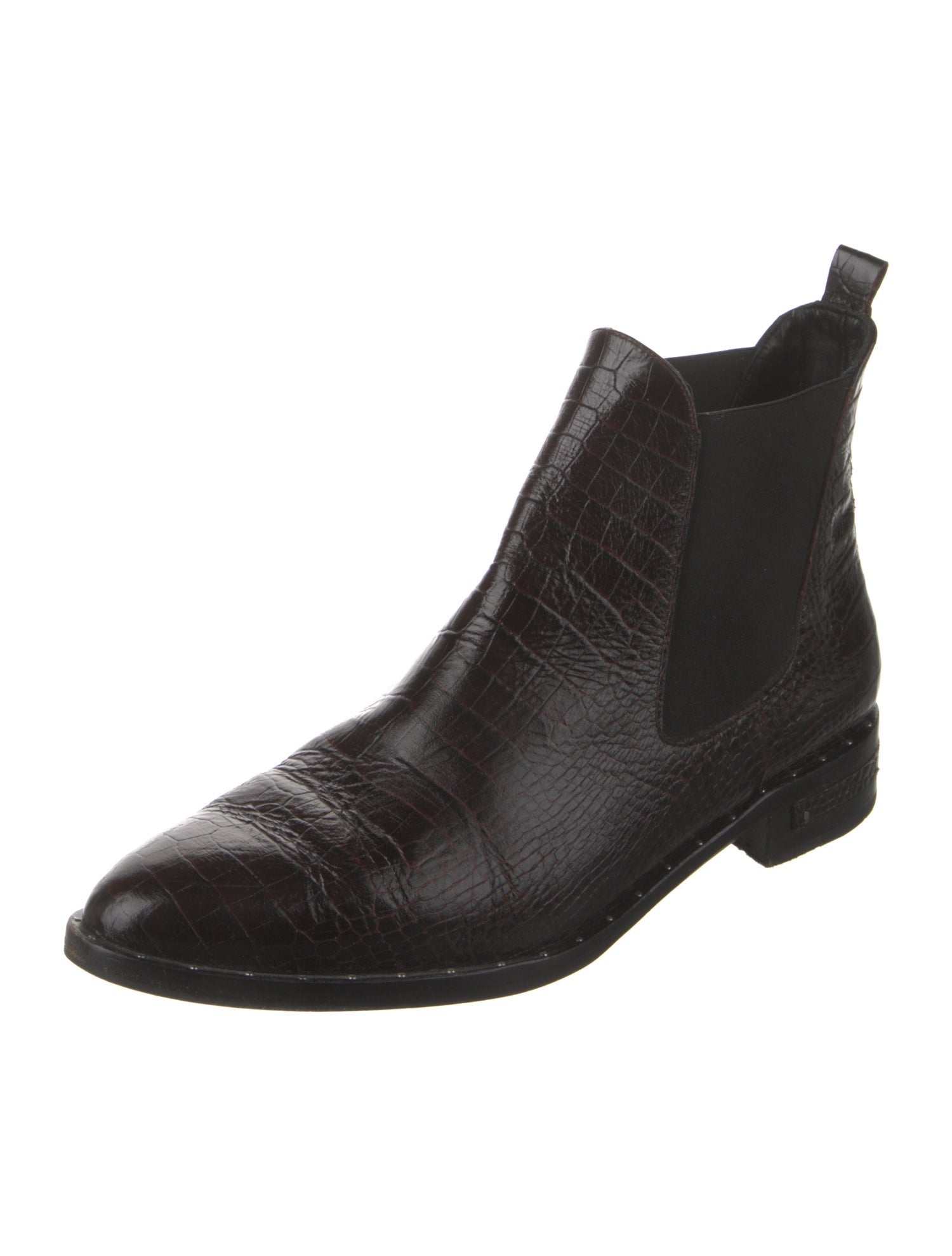 Freda Salvador Embossed Leather Chelsea Boots