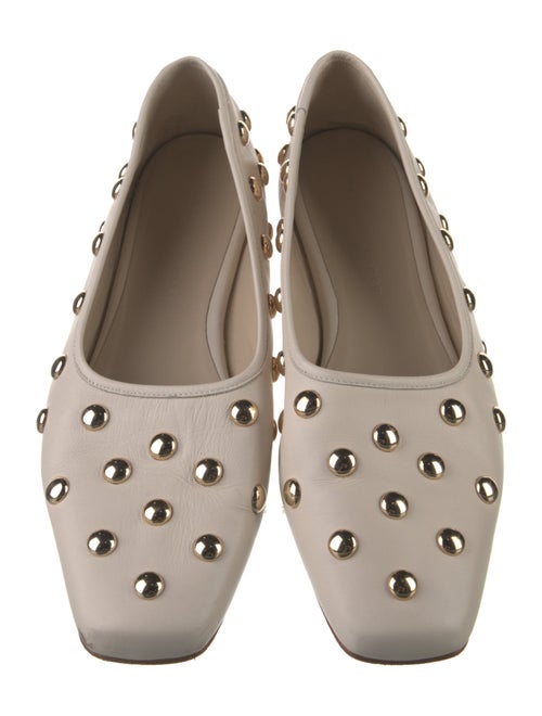 Freda Salvador Leather Studded Accents Ballet Flats