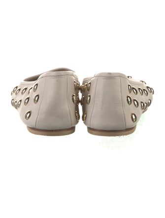 Freda Salvador Leather Studded Accents Ballet Flats