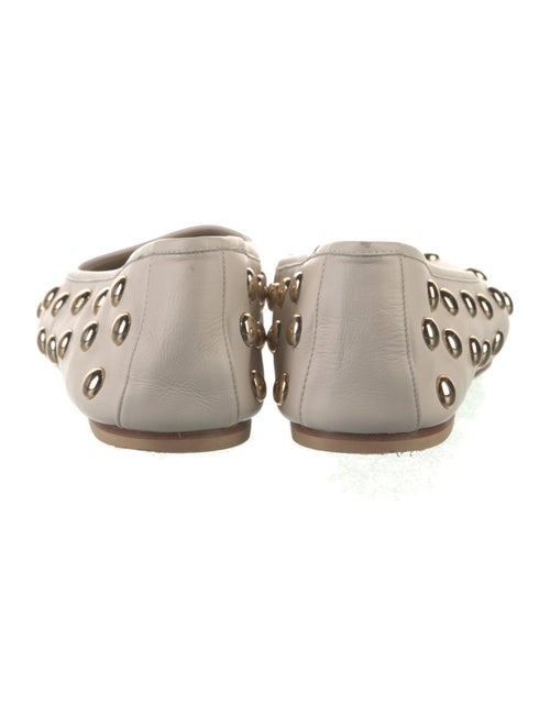 Freda Salvador Leather Studded Accents Ballet Flats