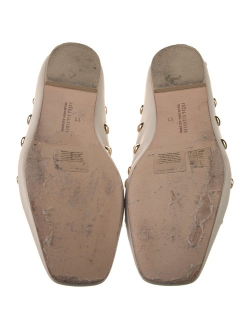 Freda Salvador Leather Studded Accents Ballet Flats