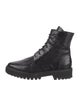 Freda Salvador Embossed Leather Combat Boots