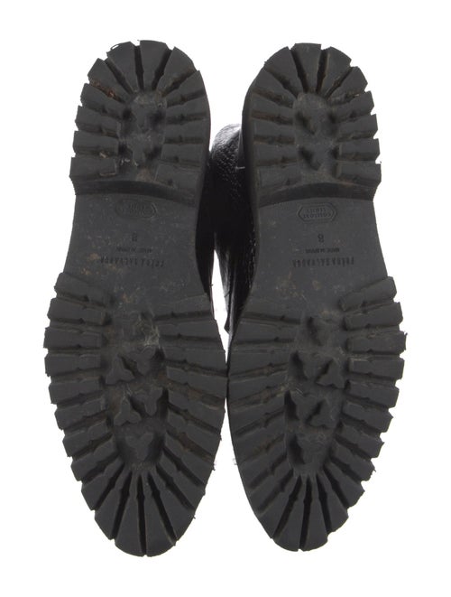 Freda Salvador Embossed Leather Combat Boots