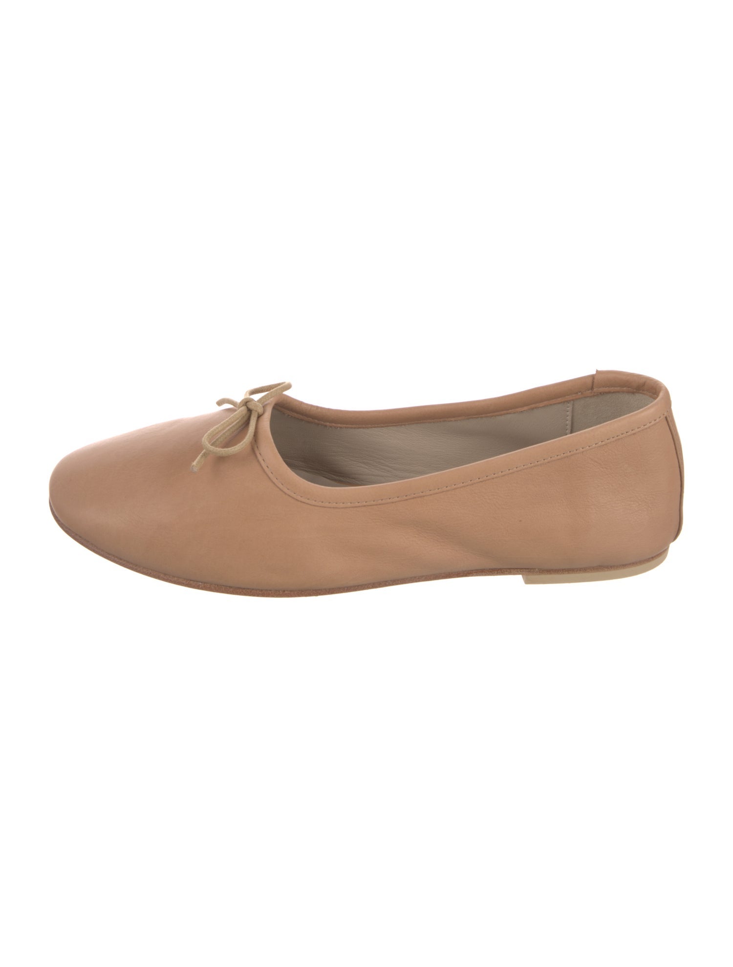 Freda Salvador Leather Bow Accents Ballet Flats