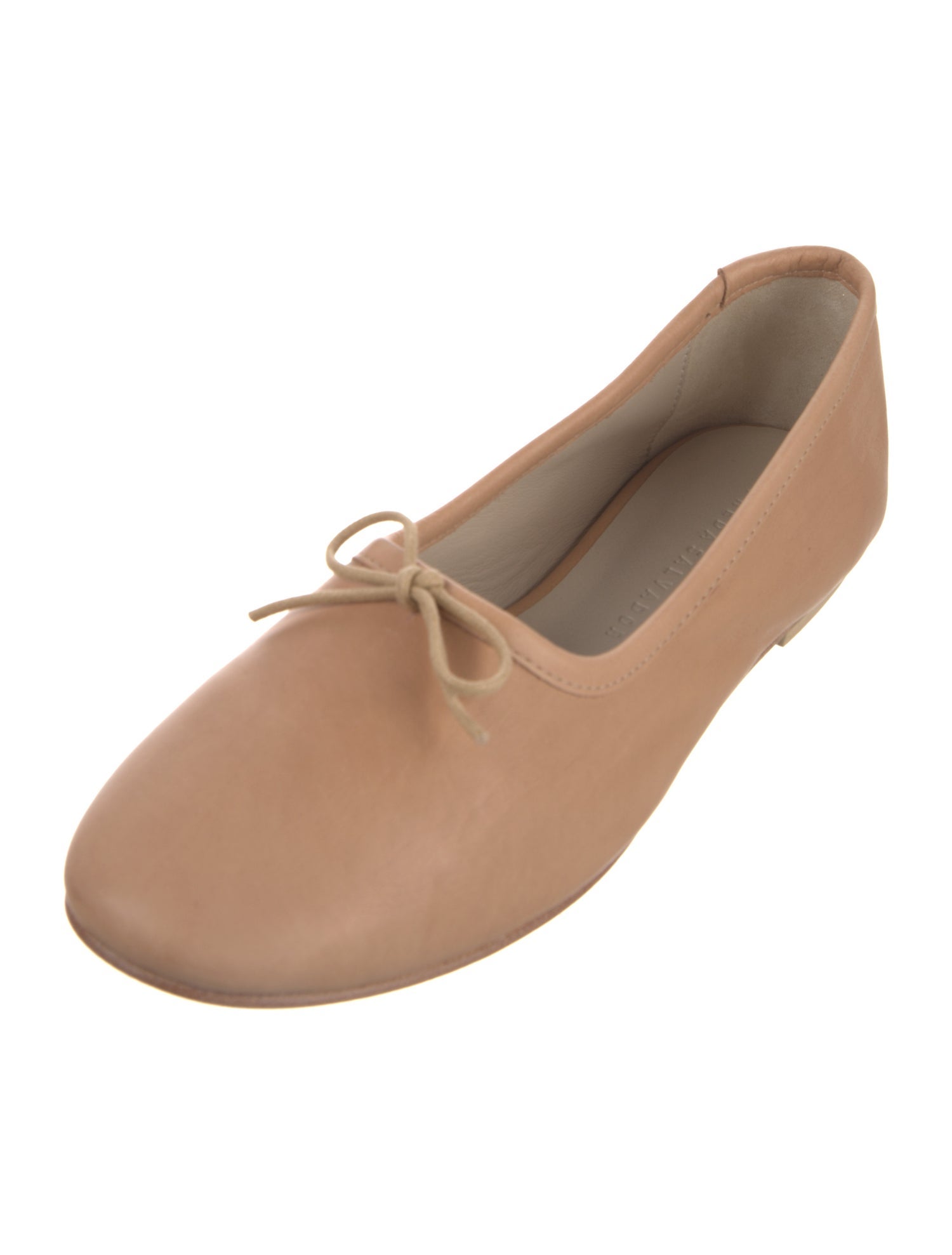 Freda Salvador Leather Bow Accents Ballet Flats