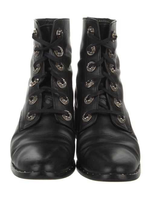 Freda Salvador Leather Combat Boots