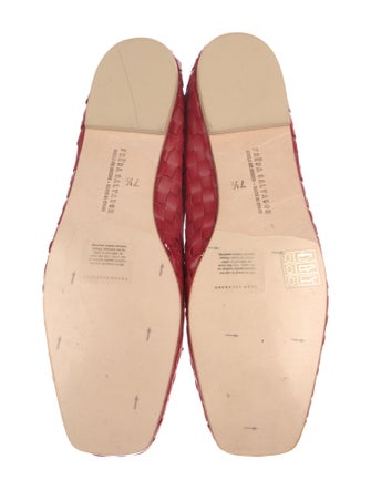 Freda Salvador Leather Bow Accents Ballet Flats