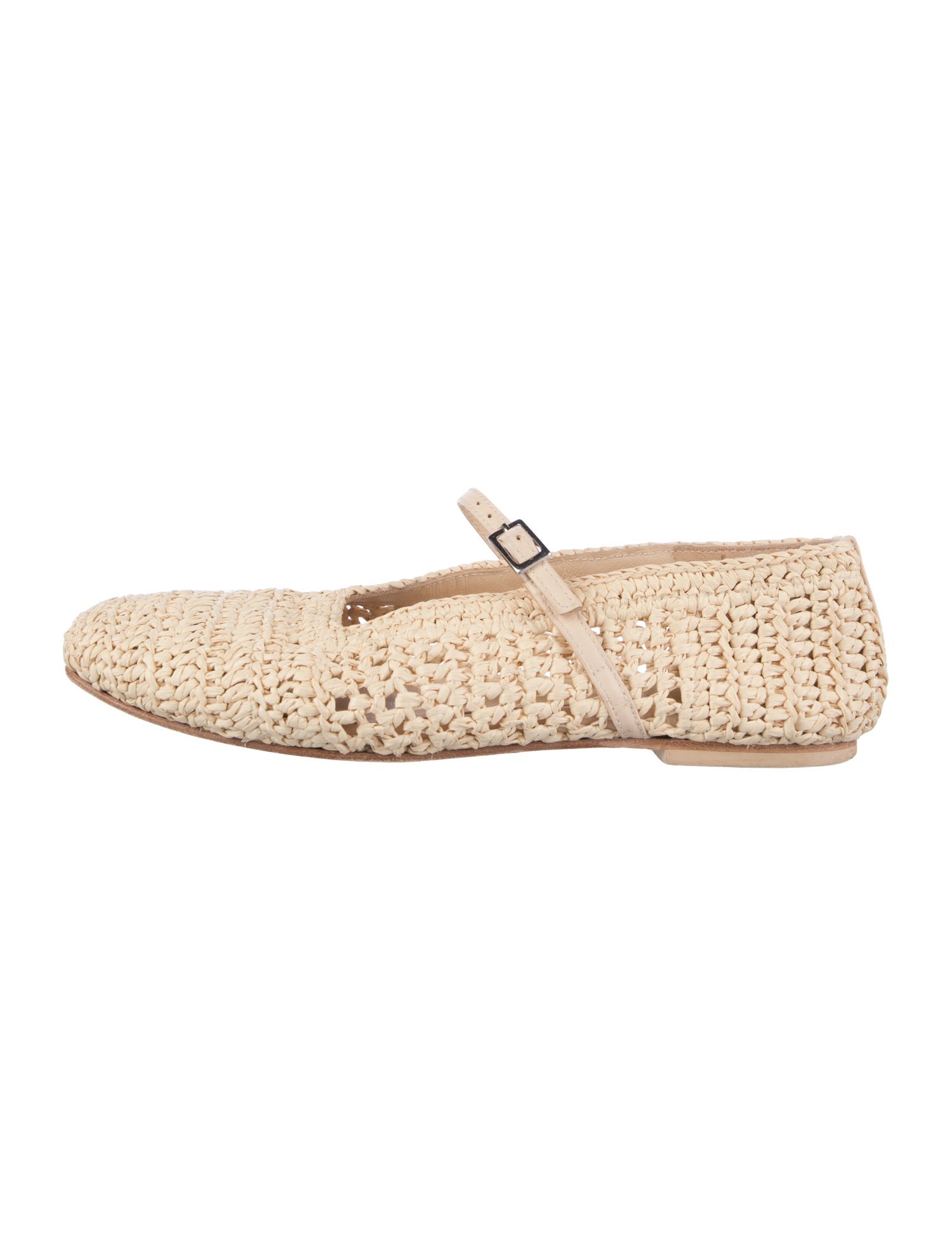 Freda Salvador Straw Mary Jane Flats