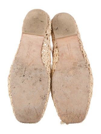 Freda Salvador Straw Mary Jane Flats